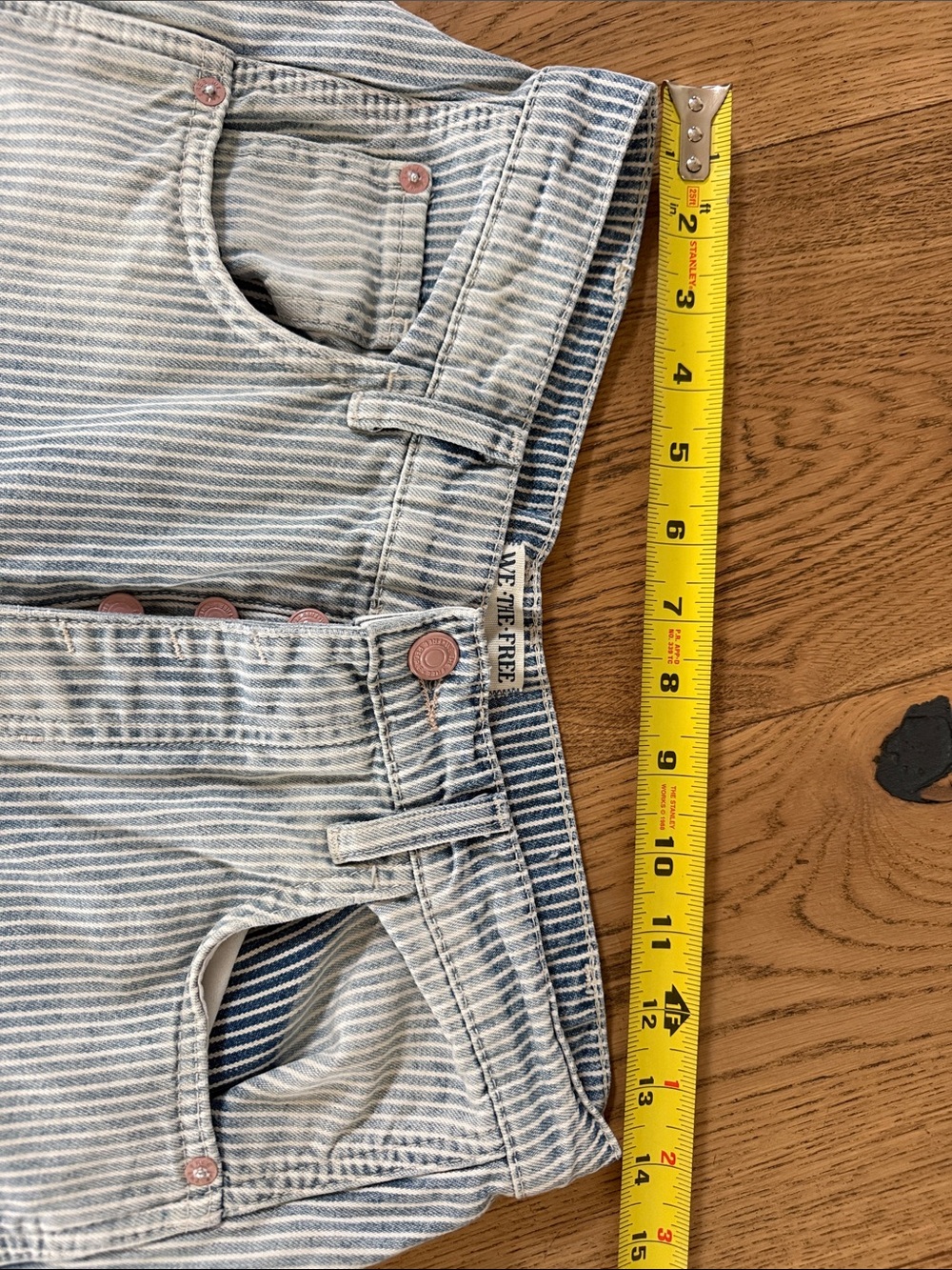 We The Free Light Blue Striped Barrel Jeans - Picture 11 of 11